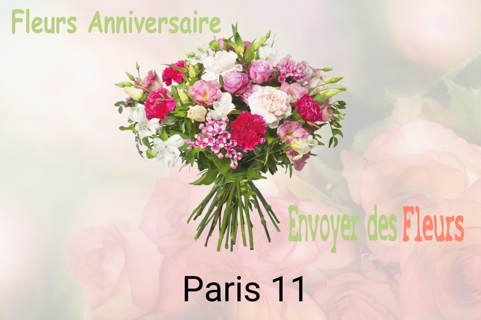 Bouquet de fleurs d’anniversaire livré à Paris-11
